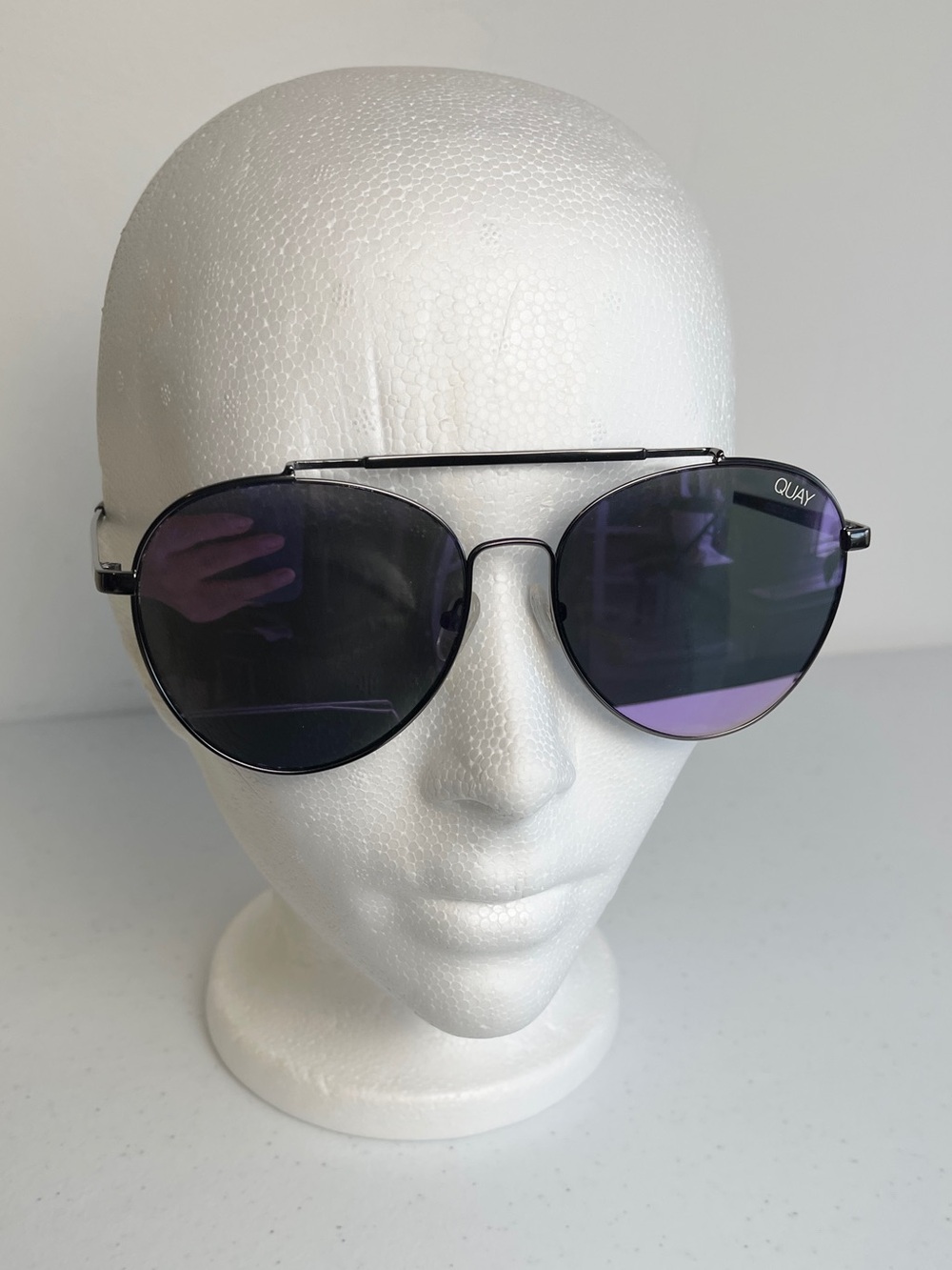 Quay Australia Black Sunglasses with Gold Logo